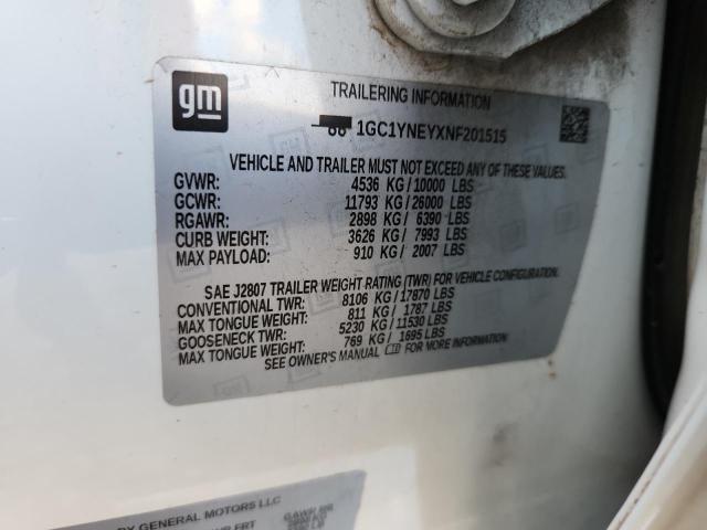 2022 CHEVROLET SILVERADO K2500 HEAVY DUTY LT 1GC1YNEYXNF201515