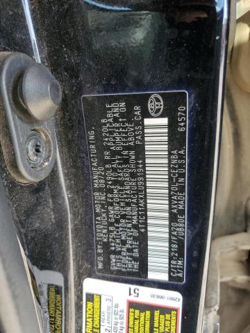 2020 TOYOTA CAMRY LE #3287689024