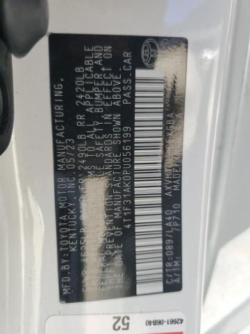 2023 TOYOTA CAMRY XLE 4T1F31AK0PU056199