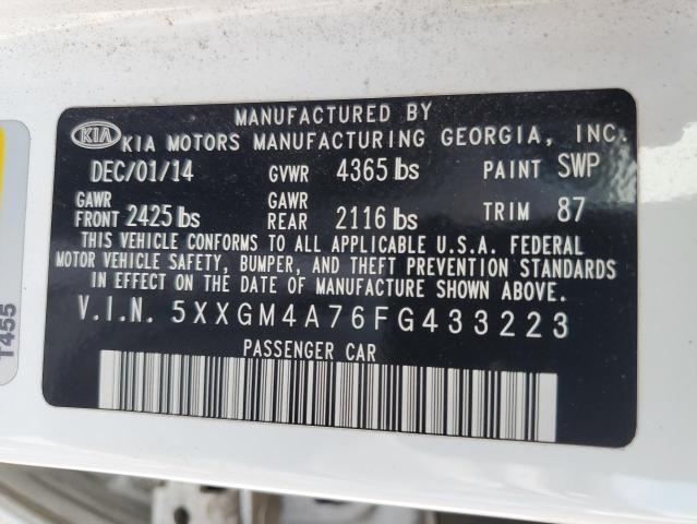 2015 KIA OPTIMA LX - 5XXGM4A76FG433223