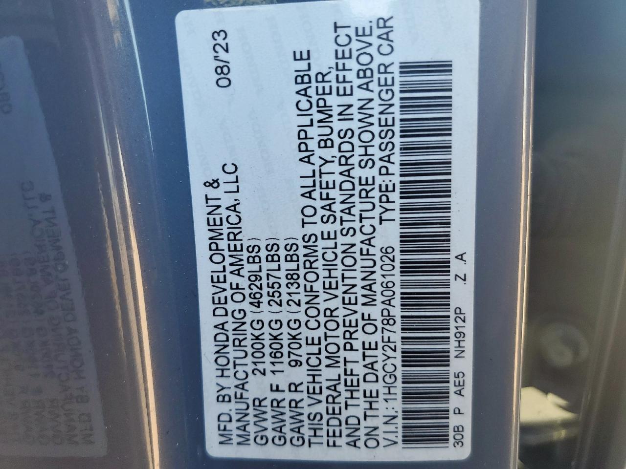 HONDA ACCORD HYBRID SPORT-L