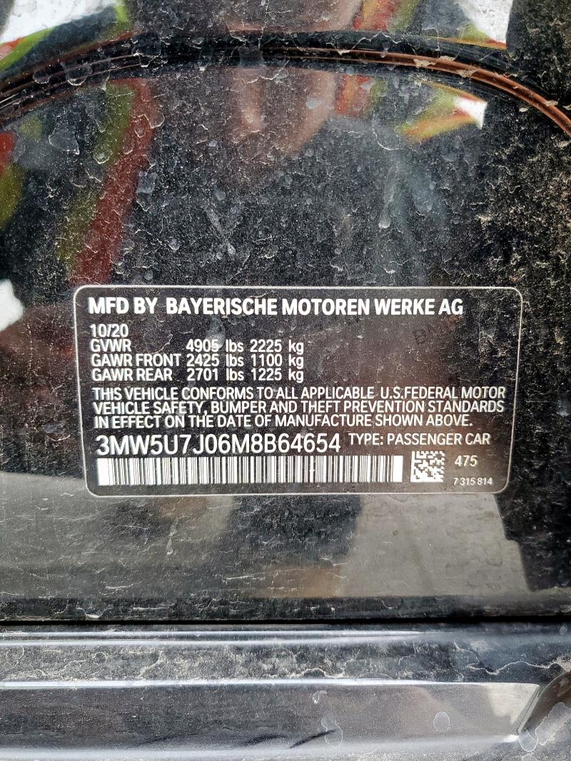 2021 BMW M340I 3MW5U7J06M8B64654