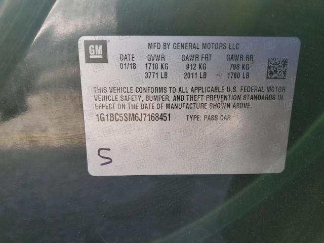 2018 CHEVROLET CRUZE LS 1G1BC5SM6J7168451