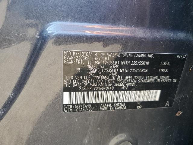 2017 TOYOTA RAV4 LIMIT 2T3DFREV0HW640449