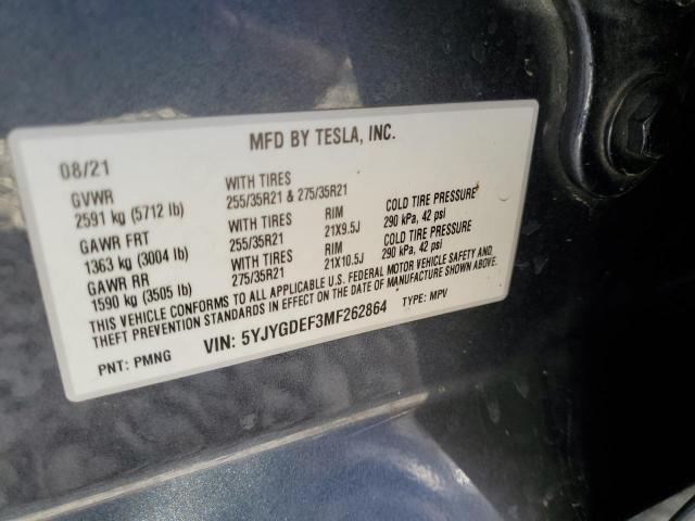 2021 TESLA MODEL Y #3260820039