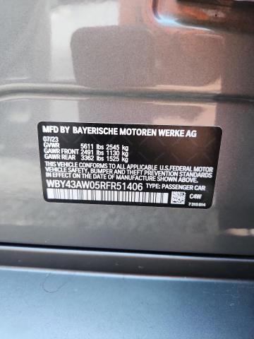 2024 BMW I4 EDRIVE WBY43AW05RFR51406