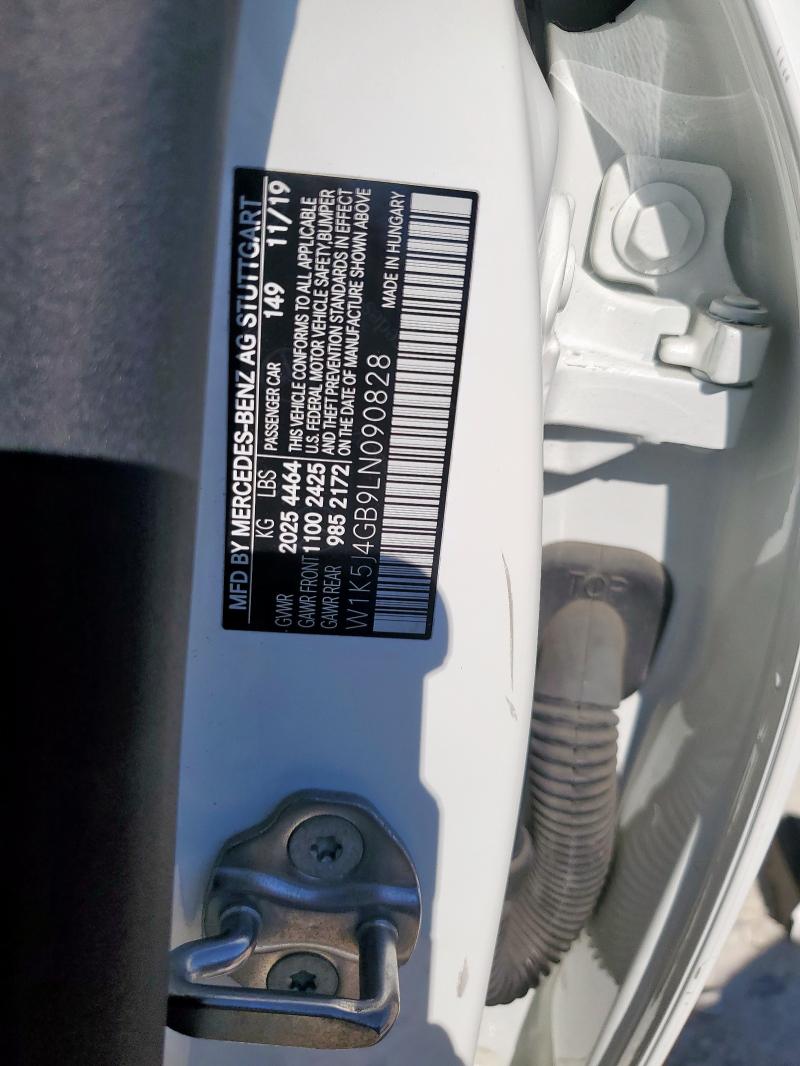 2020 MERCEDES-BENZ CLA 250 W1K5J4GB9LN090828