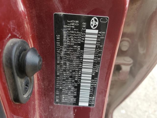 2022 TOYOTA COROLLA LE #3289585208