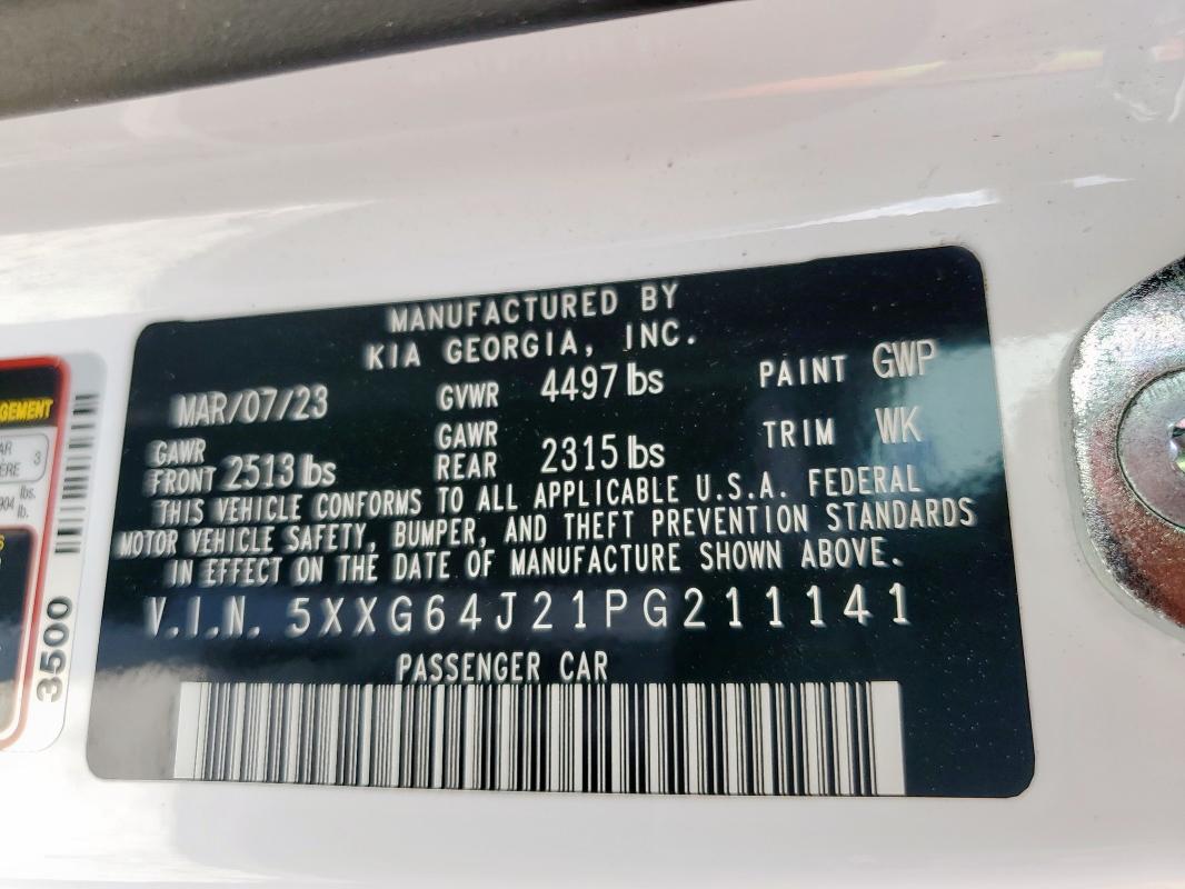 2023 KIA K5 GT LINE - 5XXG64J21PG211141