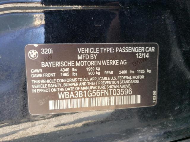 2015 BMW 320 I WBA3B1G56FNT03596