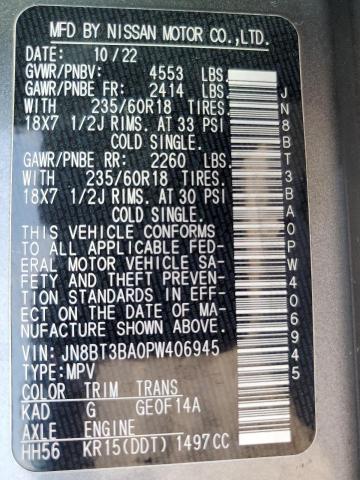 2023 NISSAN ROGUE SV JN8BT3BA0PW406945