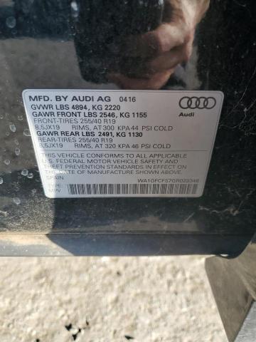 2016 AUDI Q3 PRESTIG WA1GFCFS7GR023346