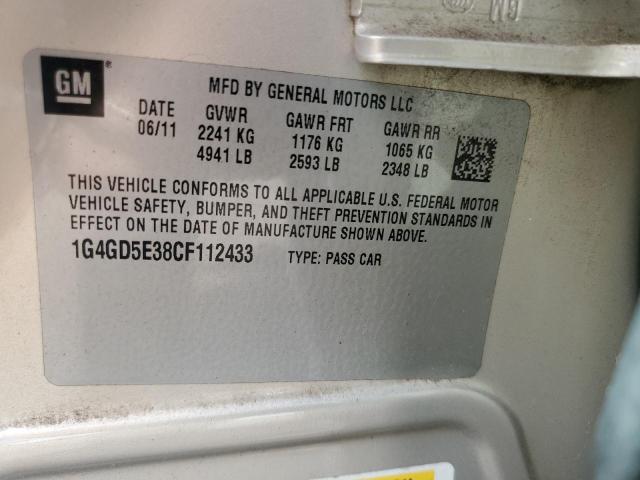 2012 BUICK LACROSSE P #3290220271