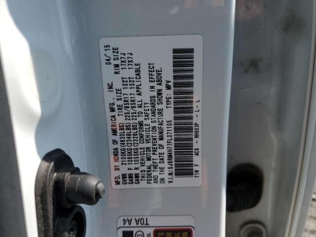 2015 HONDA CR-V EXL 5J6RM4H77FL071105