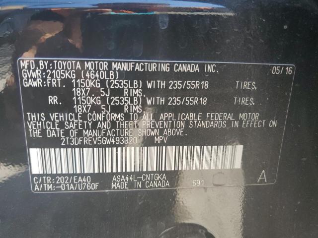 2016 TOYOTA RAV4 LIMIT 2T3DFREV5GW493320