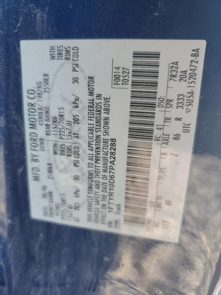 Lot #3276459682 2007 FORD RANGER