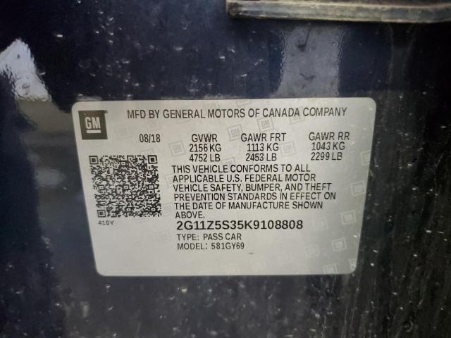 2019 CHEVROLET IMPALA LT 2G11Z5S35K9108808