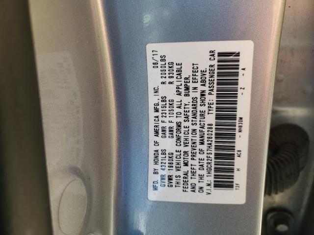 2017 HONDA ACCORD SPO 1HGCR2F57HA260288