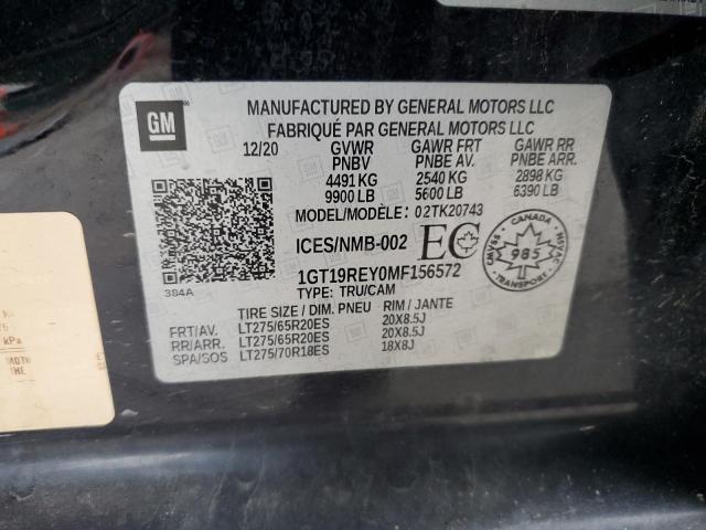 2021 GMC SIERRA K25 1GT19REY0MF156572