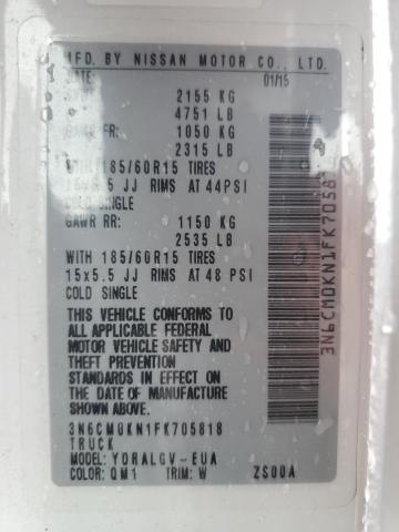 2015 NISSAN NV200 2.5S 3N6CM0KN1FK705818