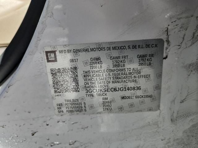 2018 CHEVROLET SILVERADO - 3GCUKSEC6JG140836