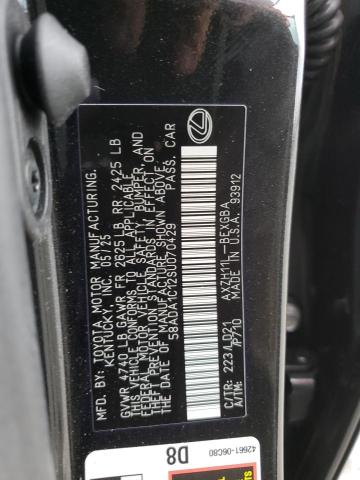 2025 LEXUS ES 300H BA 58ADA1C12SU070429
