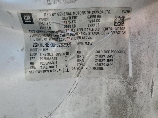 2015 GMC TERRAIN SL #3285638276