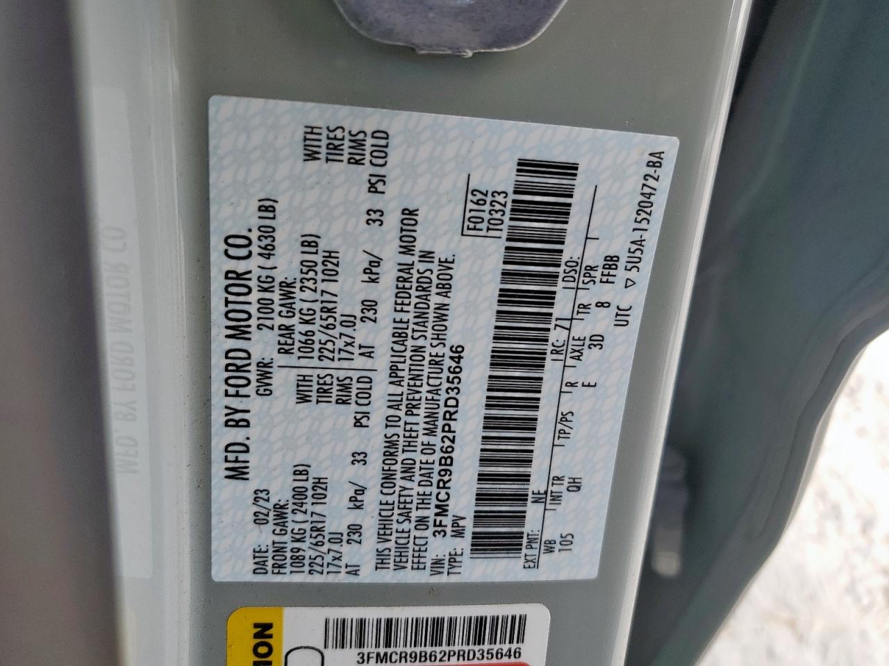 FORD BRONCO SPORT BIG BEND