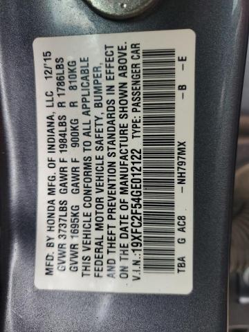 2016 HONDA CIVIC LX 19XFC2F54GE012122