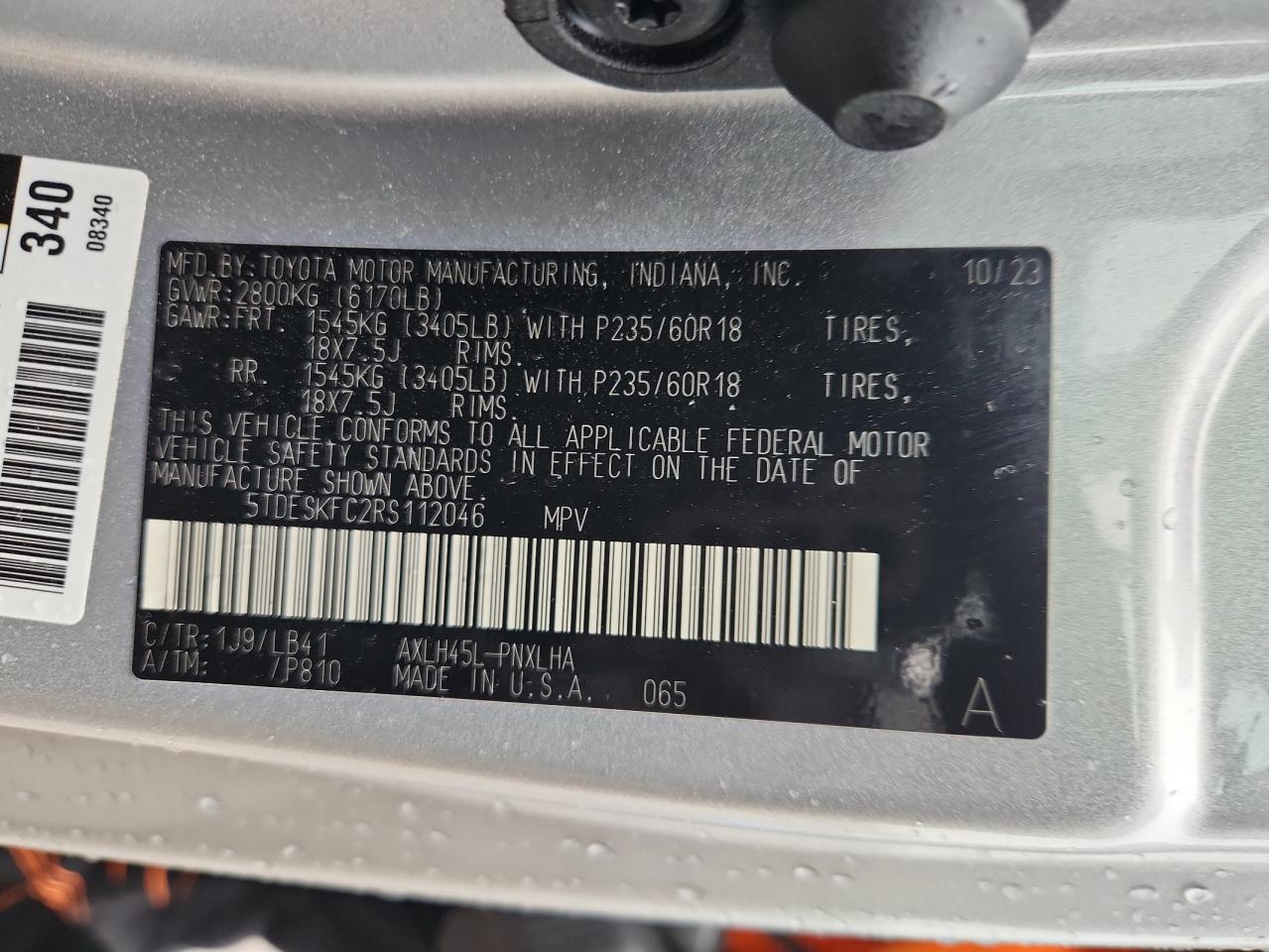 TOYOTA SIENNA LIMITED