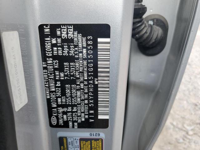 2016 KIA SORENTO EX 5XYPHDA51GG150583
