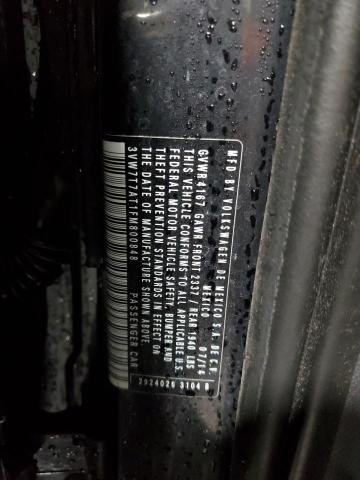 2015 VOLKSWAGEN BEETLE R-L 3VW7T7AT1FM800848