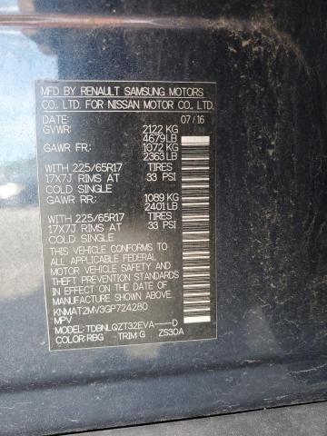 2016 NISSAN ROGUE S KNMAT2MV3GP724280