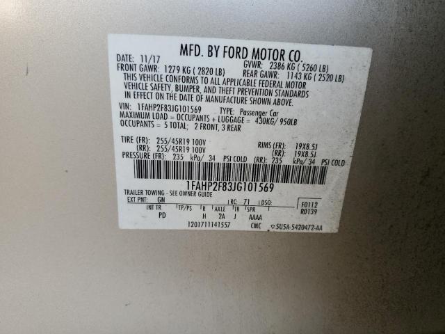 2018 FORD TAURUS LIM 1FAHP2F83JG101569