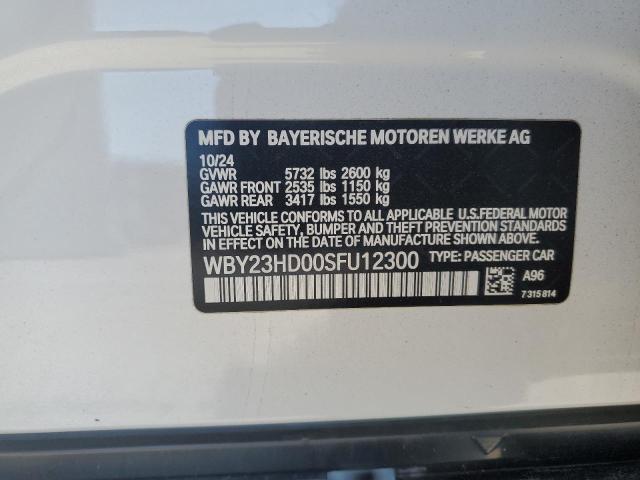 2025 BMW I4 EDRIVE WBY23HD00SFU12300