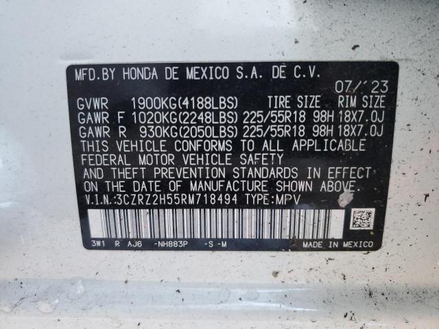 2024 HONDA HR-V SPORT 3CZRZ2H55RM718494