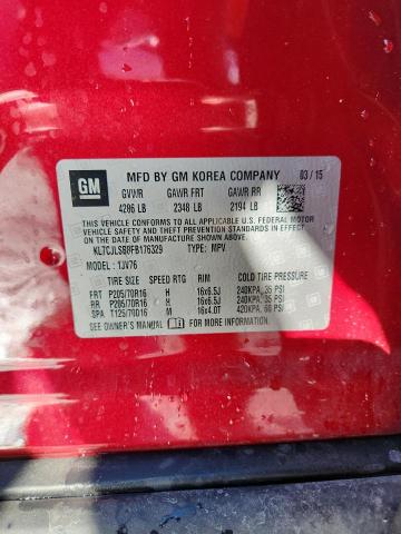 2015 CHEVROLET TRAX 1LT #3297185886