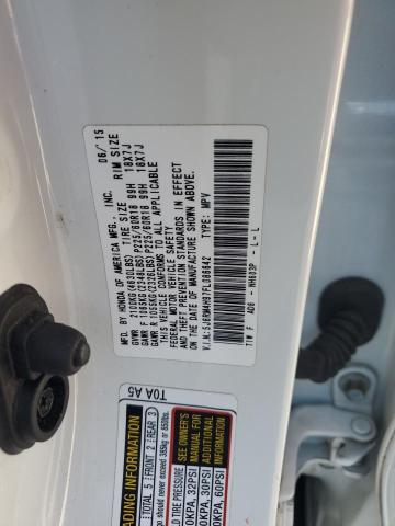 2015 HONDA CR-V TOURING 5J6RM4H97FL086642