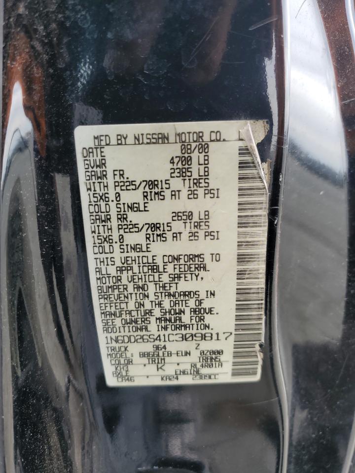 Lot #3274855094 2001 NISSAN FRONTIER KING CAB XE