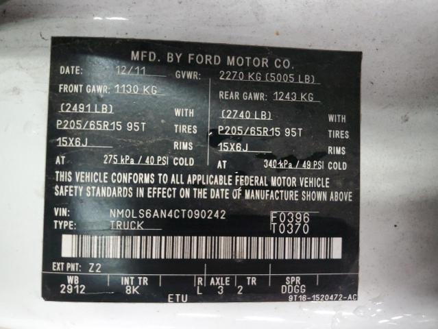 2012 FORD TRANSIT CO #3247034763