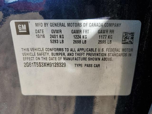 2017 CADILLAC XTS PLATINUM 2G61T5S3XH9128329
