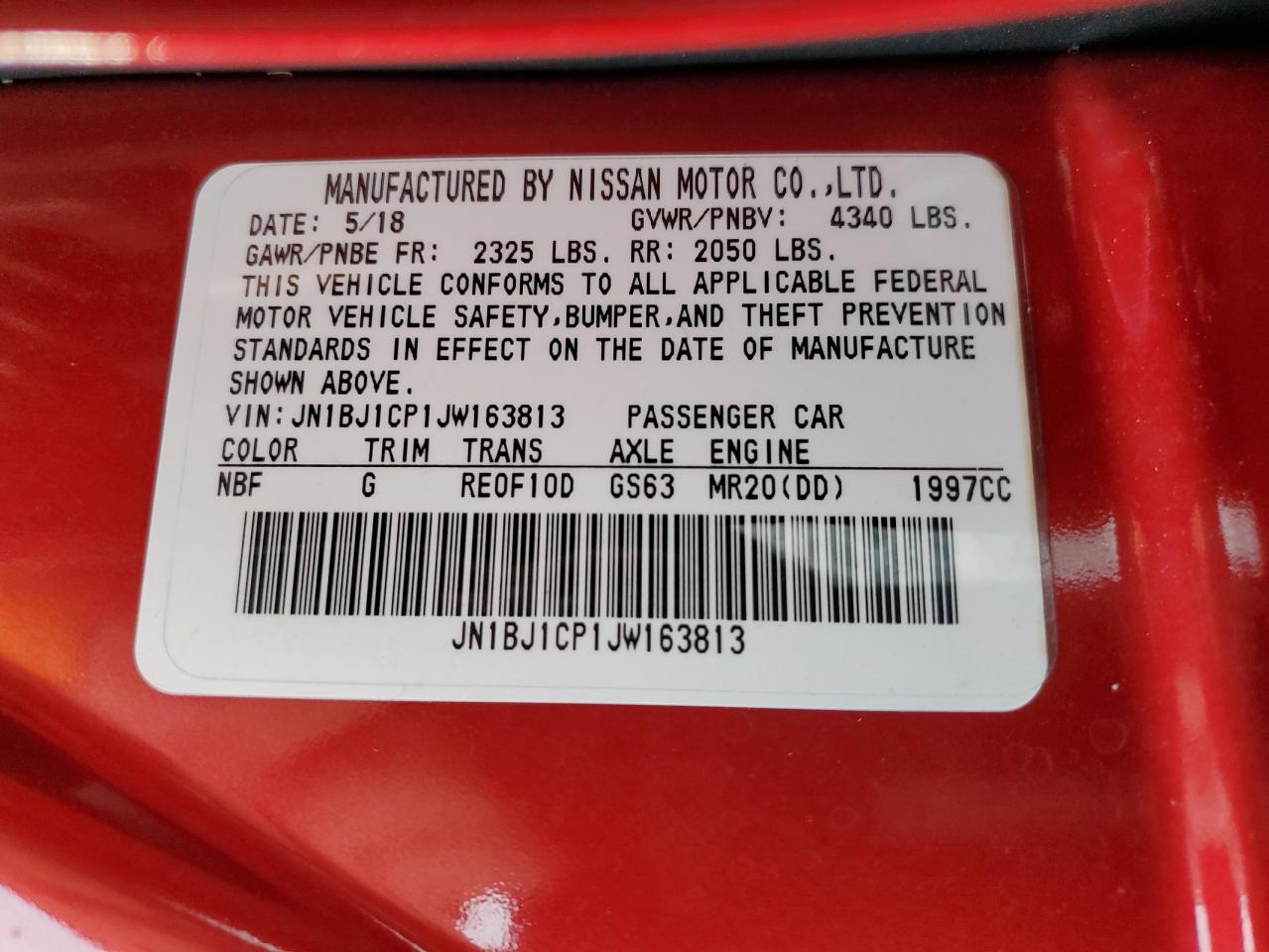 NISSAN ROGUE SPORT S