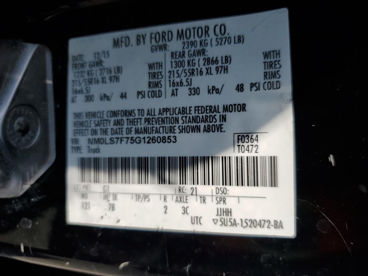 FORD TRANSIT CONNECT XLT