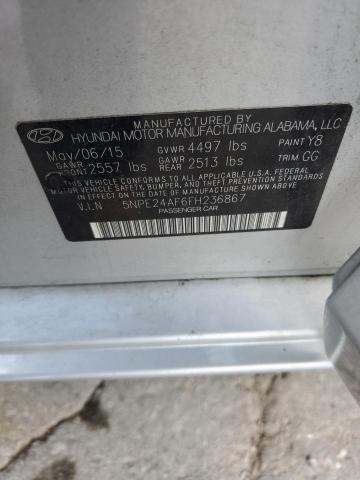 2015 HYUNDAI SONATA SE - 5NPE24AF6FH236867