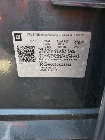 2018 CHEVROLET IMPALA LT 2G1105S39J9128942