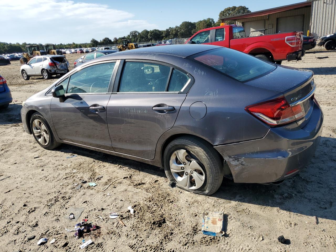 Lot #3310393956 2015 HONDA CIVIC LX