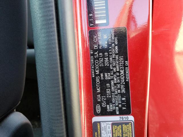 2021 KIA FORTE FE 3KPF24AD0ME373291