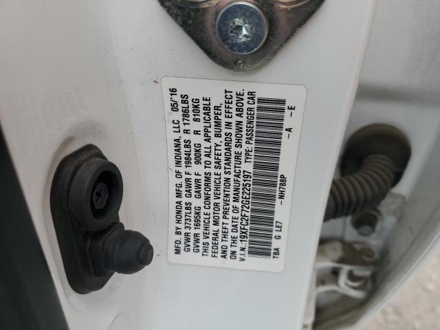 2016 HONDA CIVIC EX 19XFC2F72GE225197