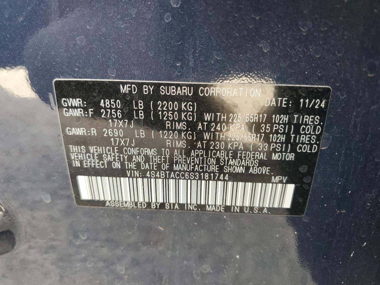 SUBARU OUTBACK PREMIUM