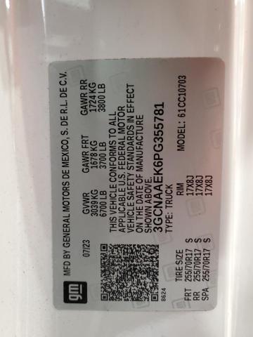 2023 CHEVROLET SILVERADO - 3GCNAAEK6PG355781